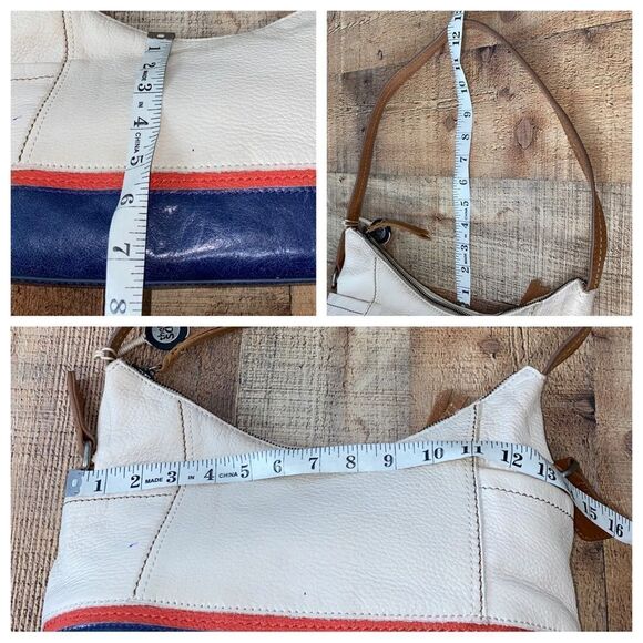 THE SAK Soft Leather Hobo Shoulder Bag Colorblock - Picture 9 of 12